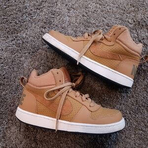 Nike Kids Tan High-Top Sneakers